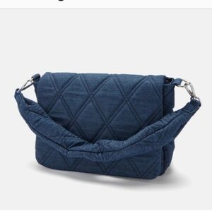 Basically New  DRESSED TO KILL Quilted Denim Purse